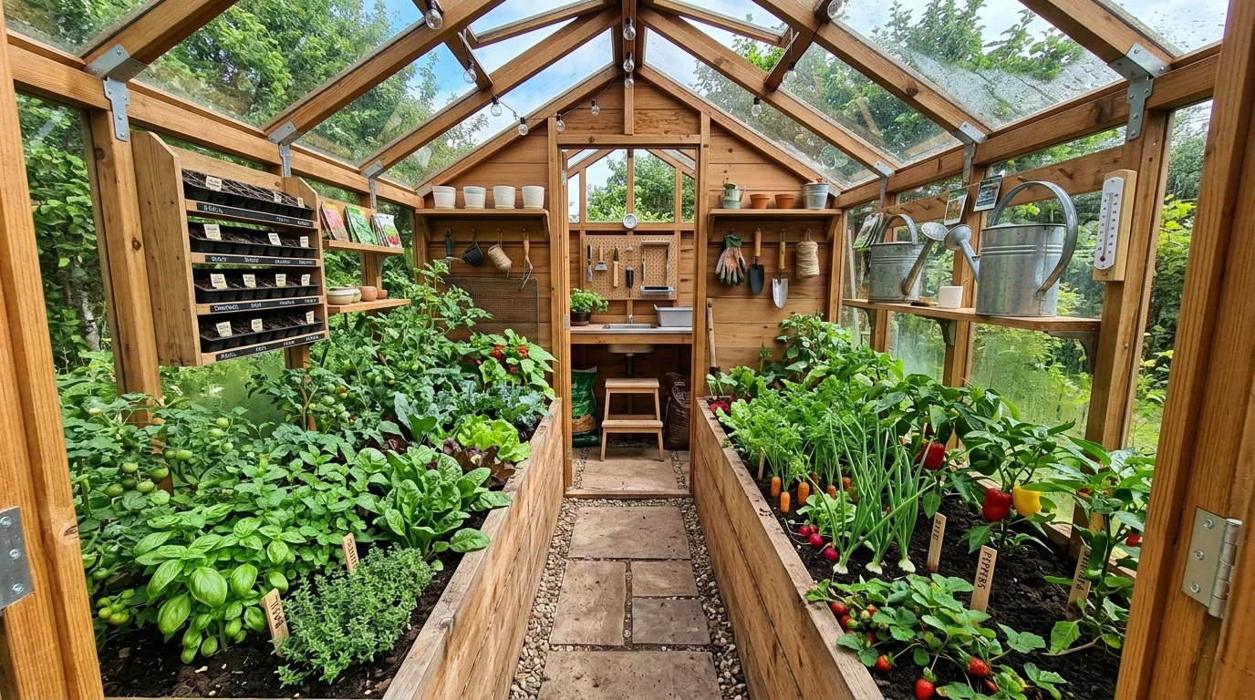 Small 6x4 Greenhouse Layout Ideas inspiration image.
