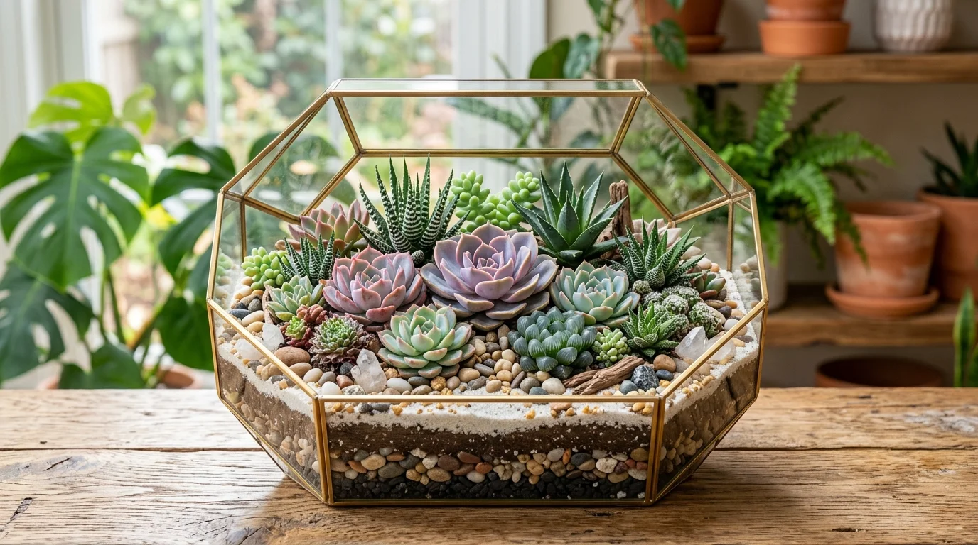 Terrariums with Succulents inspiration image.
