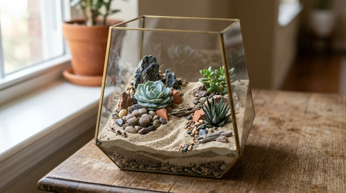 Driftwood Accent Terrarium image.