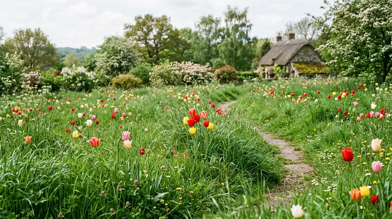 Tulip And Grass Meadow Mix image.