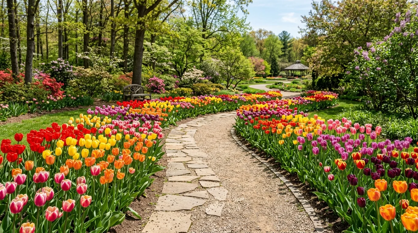 Tulip Pathway Garden image.