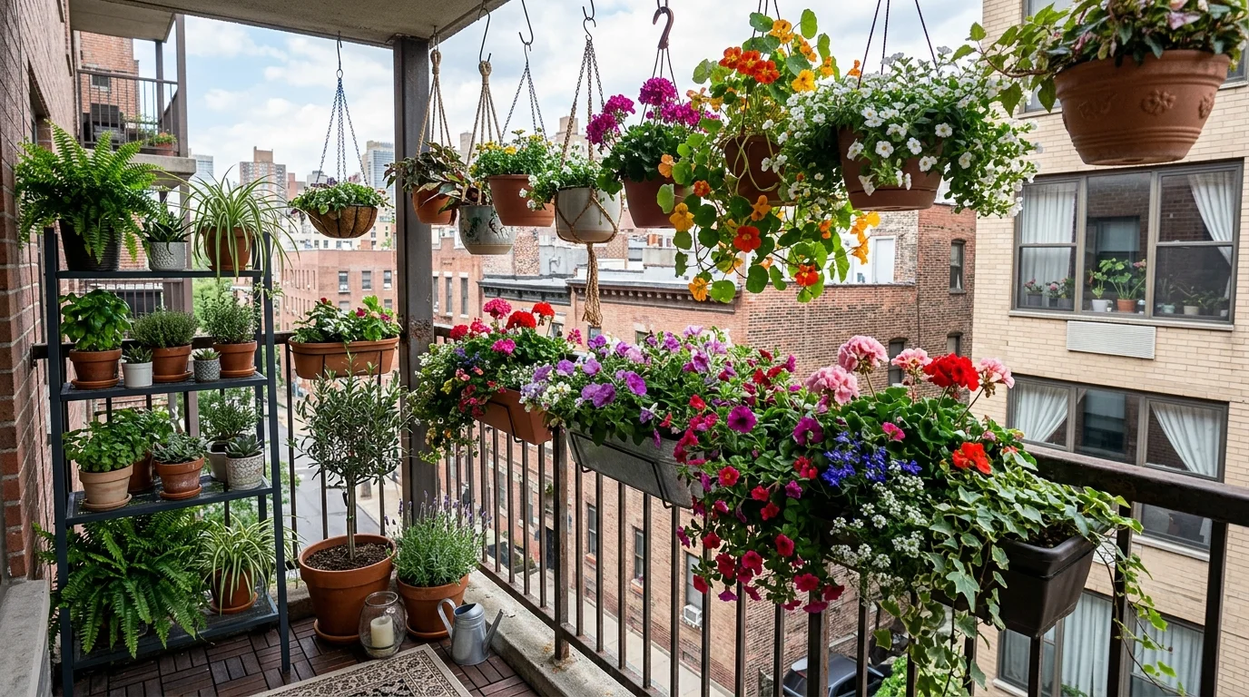 Ladder Shelf Garden image.