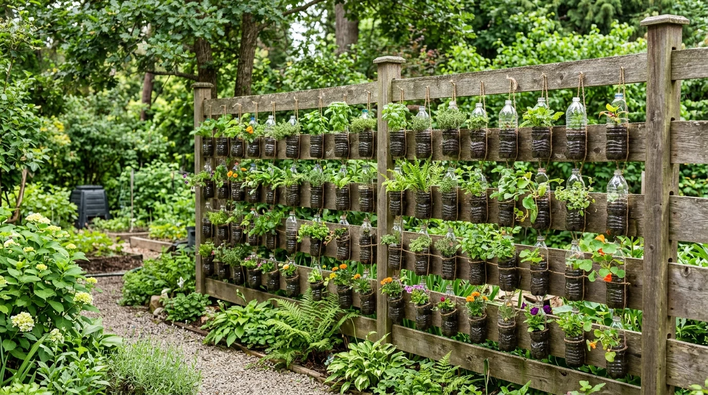 Fence-Mounted Pot Grid image.