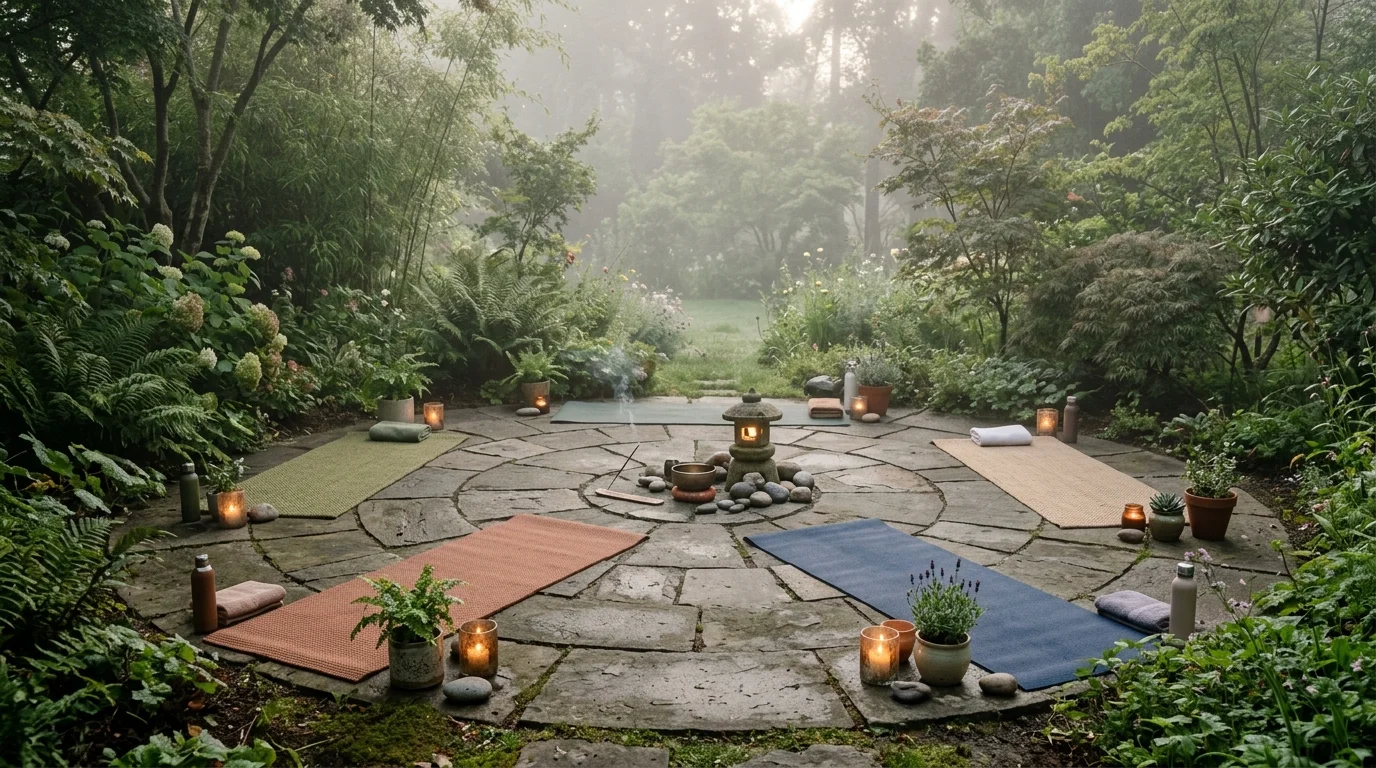 Garden Meditation Circle image.