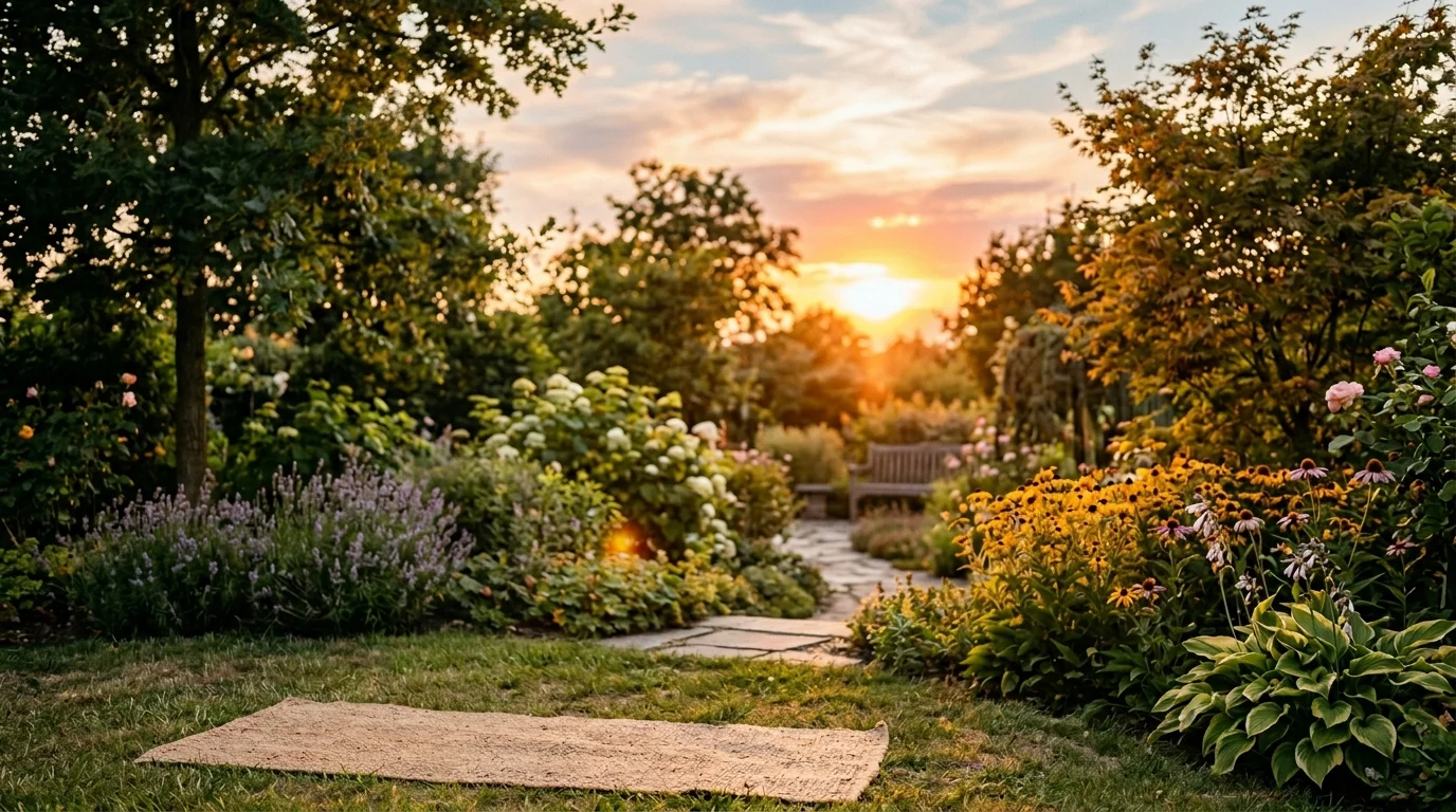 Sunset Yoga Flow Scene image.