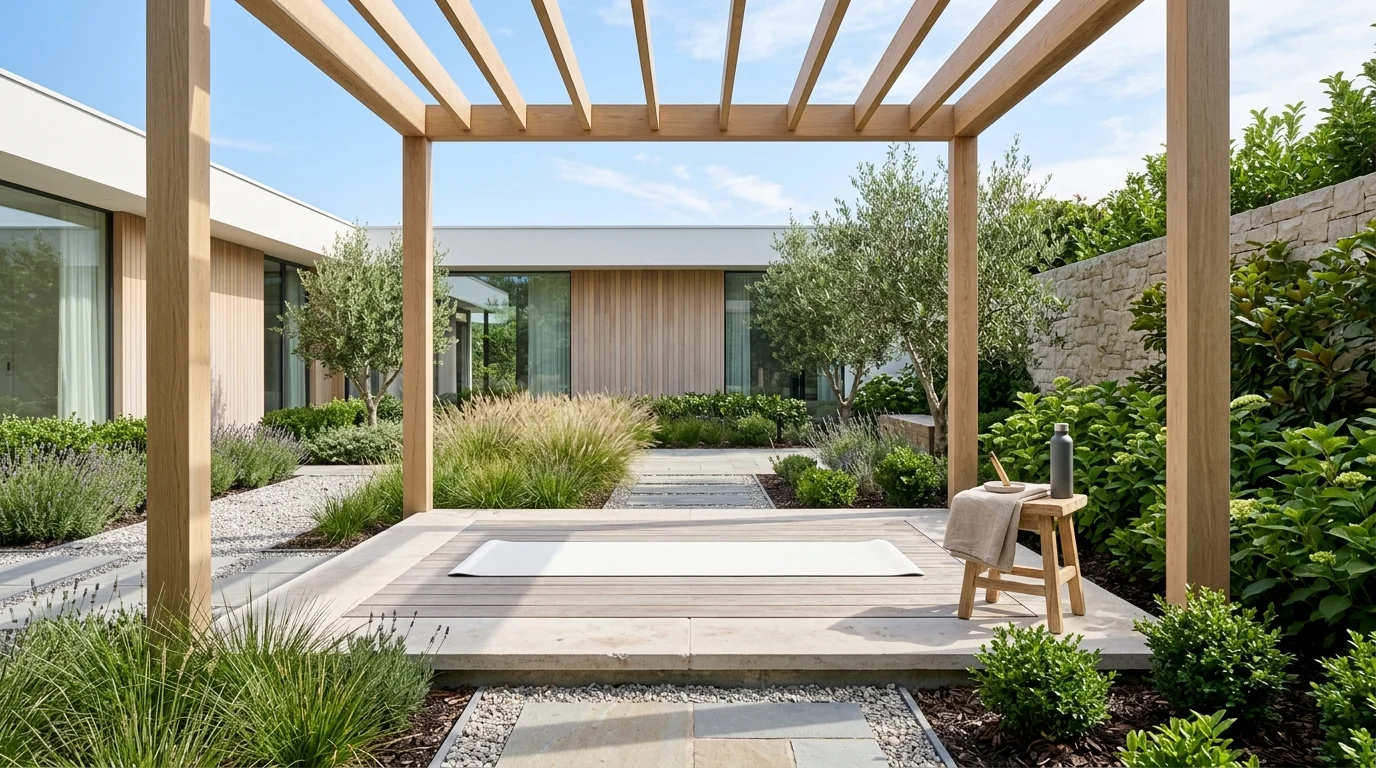 Minimal White Yoga Space image.